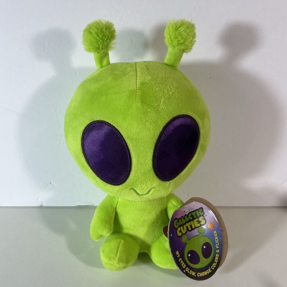 GALACTIC CUTIES ALIEN PLUSH EYES GLOW, CHANGE COLORS & FLICKER 11” SOFT CUTE